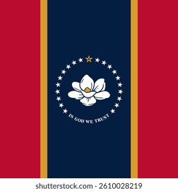 Square Flag Mississippi, Square Mississippi Flag