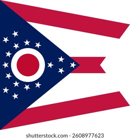 Square Flag Ohio, Square Ohio Flag