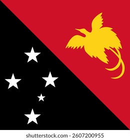 Square Flag Papua New Guinea, Square Papua New Guinea Flag