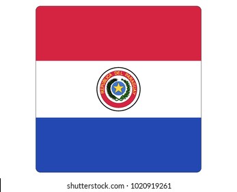 Square Flag of Paraguay