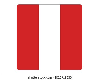 Square Flag of Peru