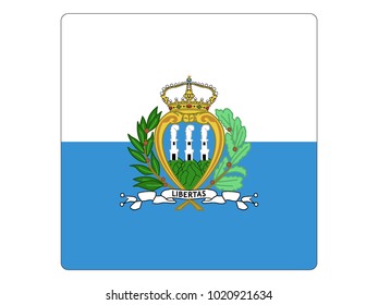 Square Flag of San Marino