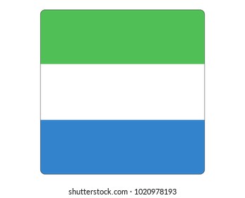 Square Flag of Sierra Leone