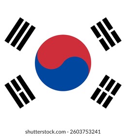 Square Flag South Korea, Square South Korea Flag