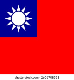 Square Flag Taiwan, Square Taiwan Flag