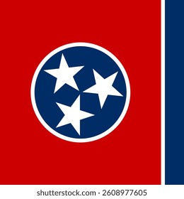 Square Flag Tennessee, Square Tennessee Flag