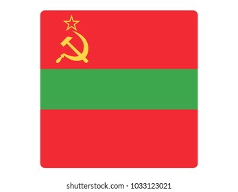 Square Flag of Transnistria