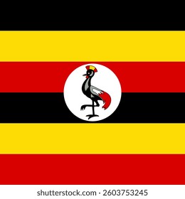 Square Flag Uganda, Square Uganda Flag