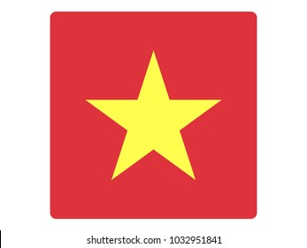 Square Flag of Vietnam