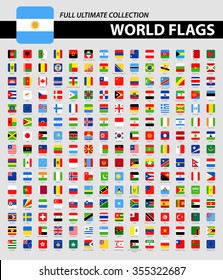 Square Flags of the World - Full Ultimate Collection
Vector Collection of World Flag Icons