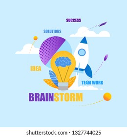 Square Flat Banner Brainstorm Idea Solutions Success Team Work Strategy Work on non Standard Approach Solving issues and Problems. Extensive Experience in Solving Complex Problems.