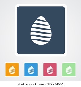 Square flat buttons icon of . Eps-10.