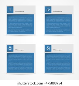 square flat option banners