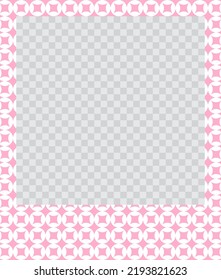 square flat photo frame with ornaments
