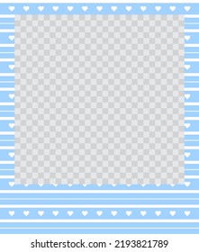 square flat photo frame with ornaments