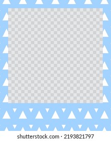 square flat photo frame with ornaments