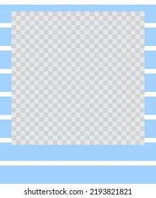 square flat photo frame with ornaments