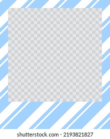 square flat photo frame with ornaments