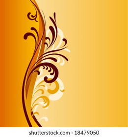 Square floral background.