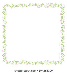 square Floral picture border