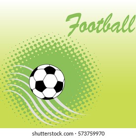 Square football green banner