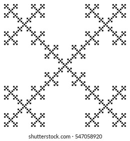 Square fractal model