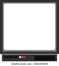 Square Frame Background Television Vintage Stock Vector (Royalty Free ...