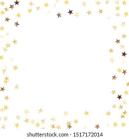 Sparkling Gold Stars Background Golden Christmas Stock Vector (Royalty ...
