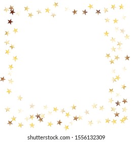 Gold Flying Stars Confetti Magic Christmas Stock Vector (Royalty Free ...