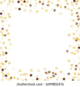 Gold Flying Stars Confetti Magic Christmas Stock Vector (Royalty Free ...