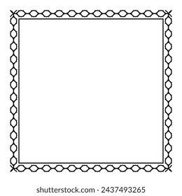 square frame, border frame graphic simple, square frame, art line frame