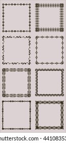 square frame borders set 