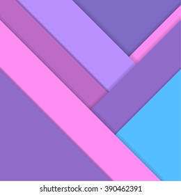 Square Frame Colorful Material Design. Vector Flat Style Unusual Background Template