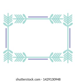 square frame decorative boho style