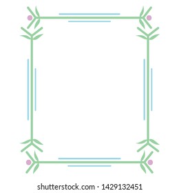 square frame decorative boho style