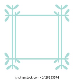 square frame decorative boho style