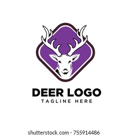 Square frame deer logo