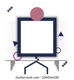 square frame design, geometry vector illustration