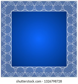 square frame of gentle lace. lace openwork pattern. luxury elegant design element