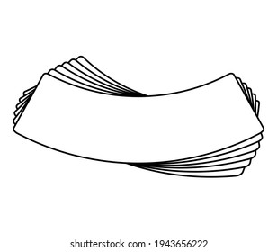 Square frame. Geometric abstract square element. Vector illustration