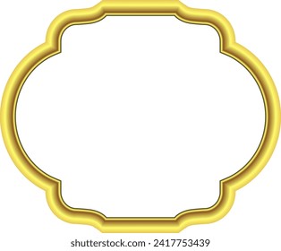 Square Frame Gold picture frame luxury golden frame gold border Golden vector vintage frames retro badges branches framework banner decoration decorative frame element ribbon isolated background