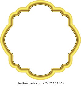 Square Frame Gold picture frame luxury golden frame gold border Golden vector vintage frames retro badges branches framework banner decoration decorative frame element ribbon isolated background