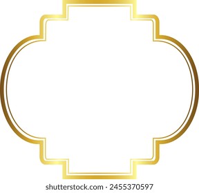 Square Frame Gold picture frame luxury golden frame gold border Golden vector vintage frames retro horizontal Frame badges branches framework banner decoration decorative  element ribbon isolated 