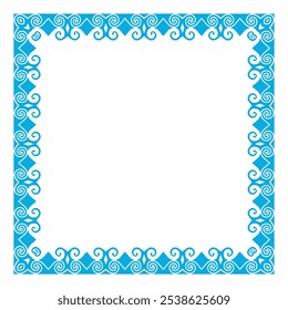 Square frame with Greek meander ornament