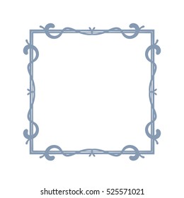 Square frame Isolated design element