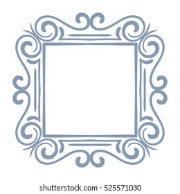 Square frame Isolated design element