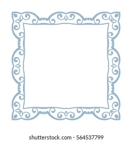 Square frame Isolated design element