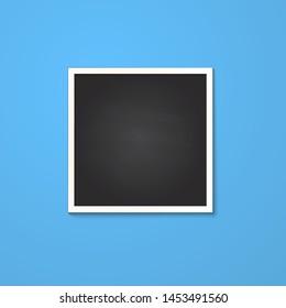 square frame isolated on blue