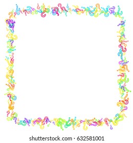 Square Frame On White Background Made Stock Vector (royalty Free 