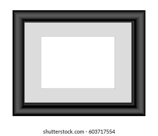 Square frame for photos and vector pictures